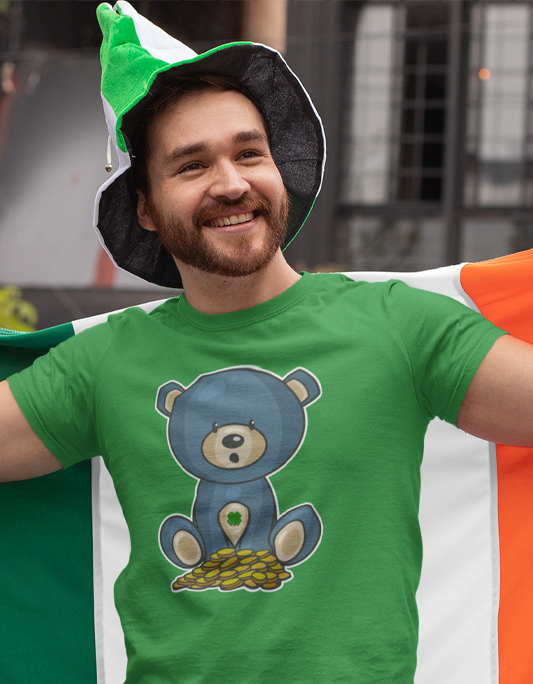 St. Patricks Day Bear Gay Bear T-Shirt Bear-Tastic St. Patricks Day Gay Bear T-Shirts